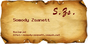 Somody Zsanett névjegykártya